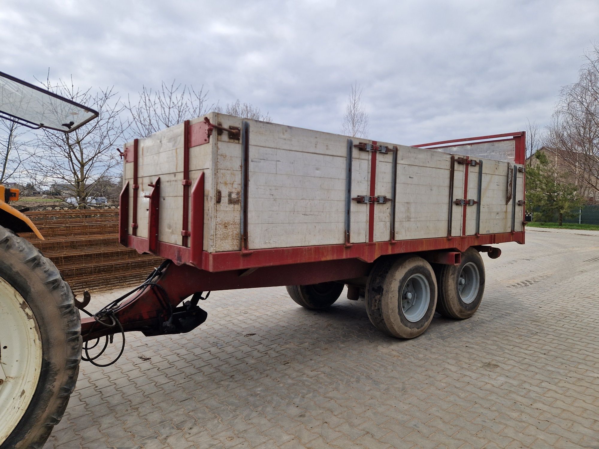 Przyczepa rolnicza tandem aluminiowa
