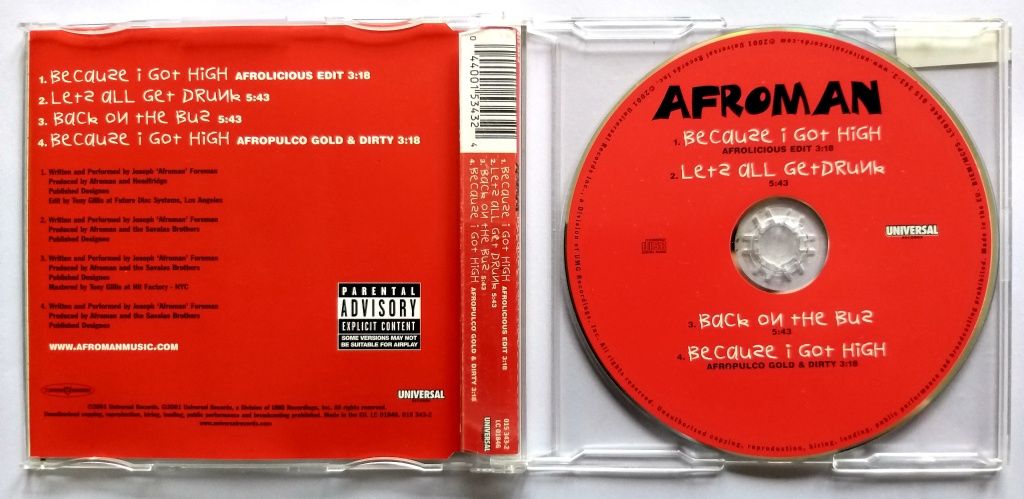 CDs Afromen Beacuse I Git High 2001r