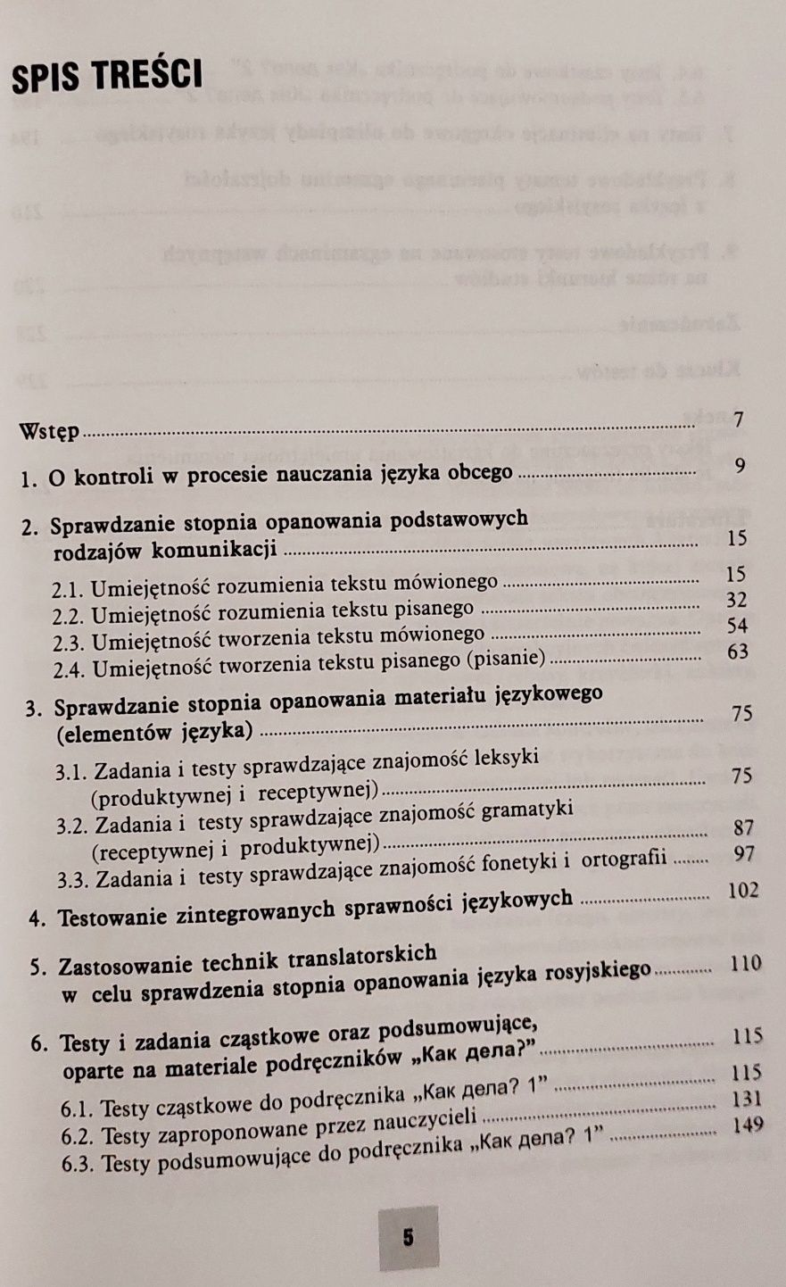 Testy i zadania kontrolne z języka rosyjskiego Granatowska