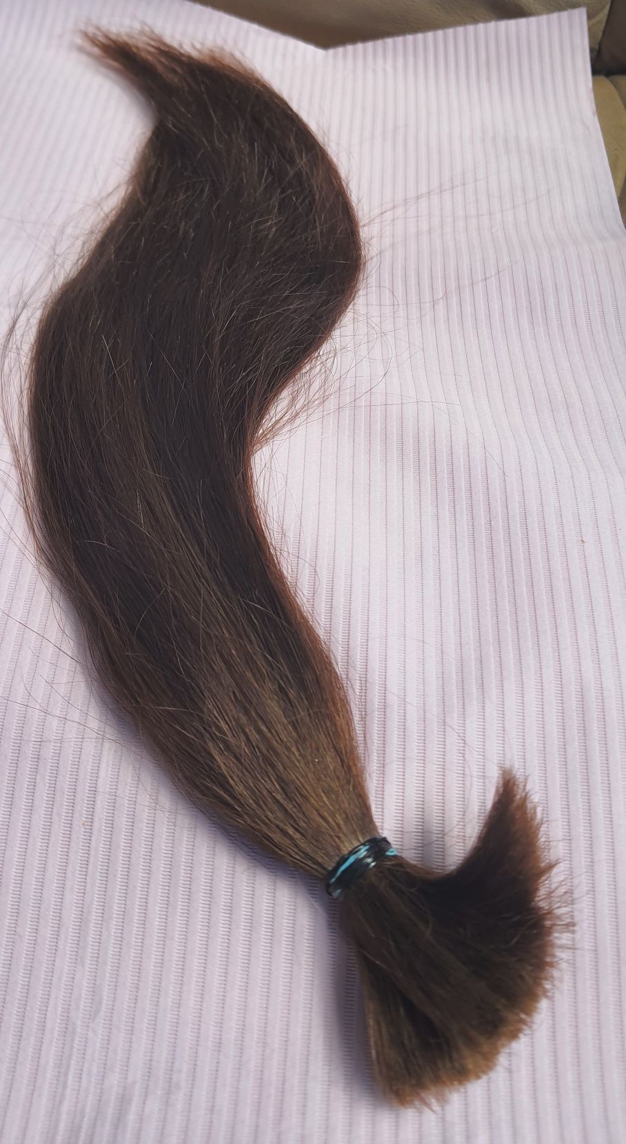 Włosy naturalne europejskie mahoń rudy