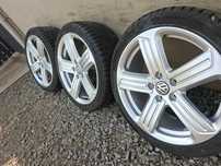 [K45] KOŁA LETNIE,ALUFELGI 18' 5x112 ORYGINAŁ VW GTI,Golf,Touran,Caddy