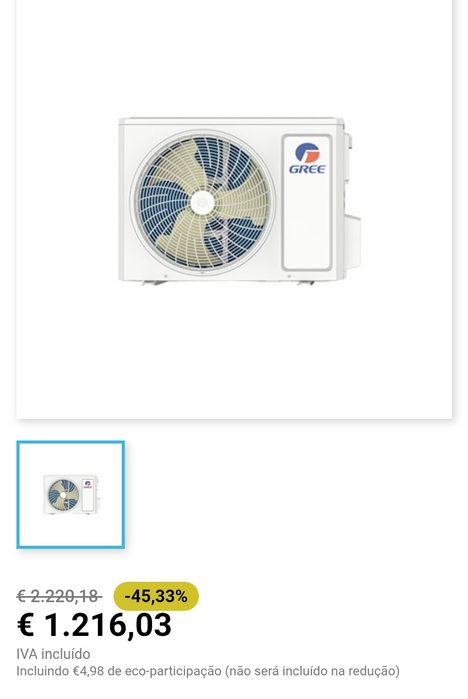 Ar condicionado GREE 18000 BTU  U-Match ST 18 - 5,6 kWatts - R32 -