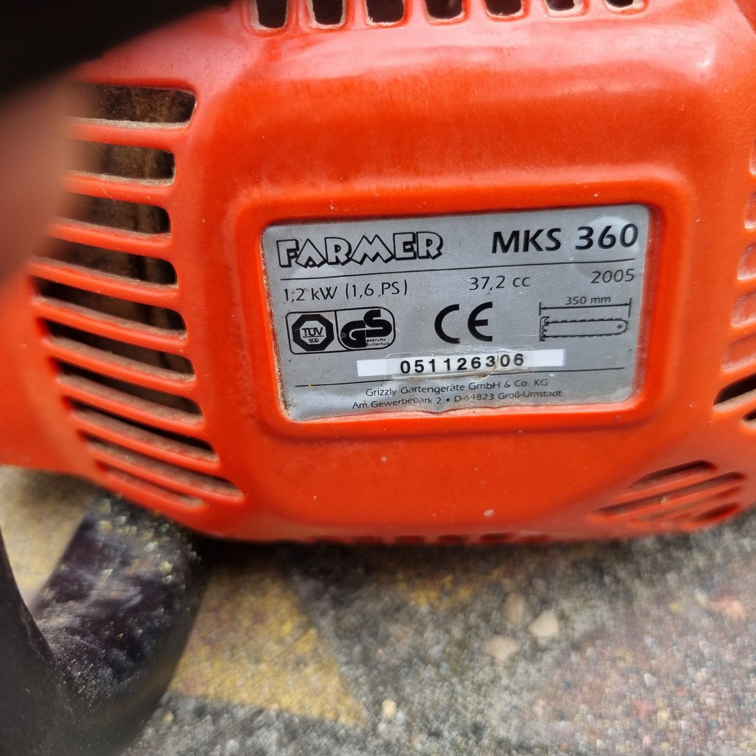 Dwie Piły spalinowe Farmer MKS 360