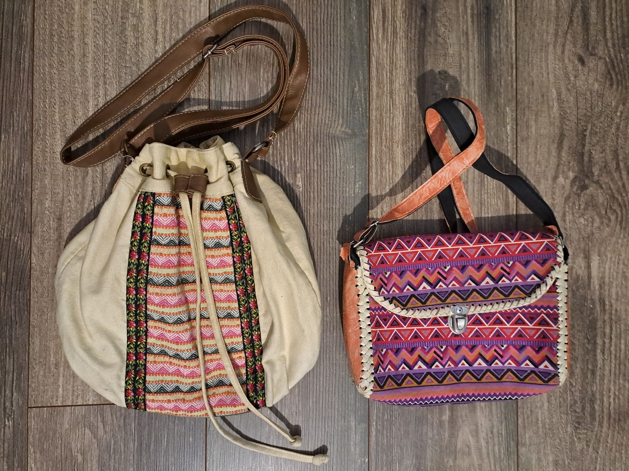 Zestaw torebek etno/boho