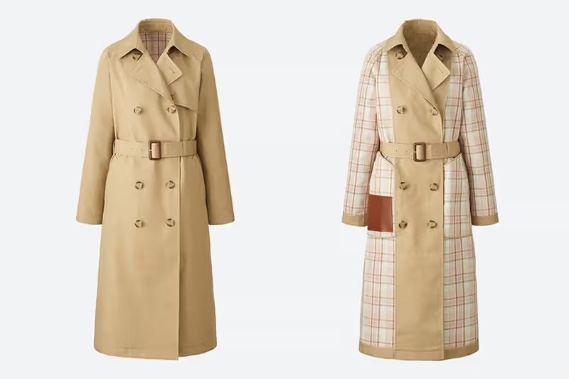Ексклюзивний двосторонній тренч uniqlo x jw anderson