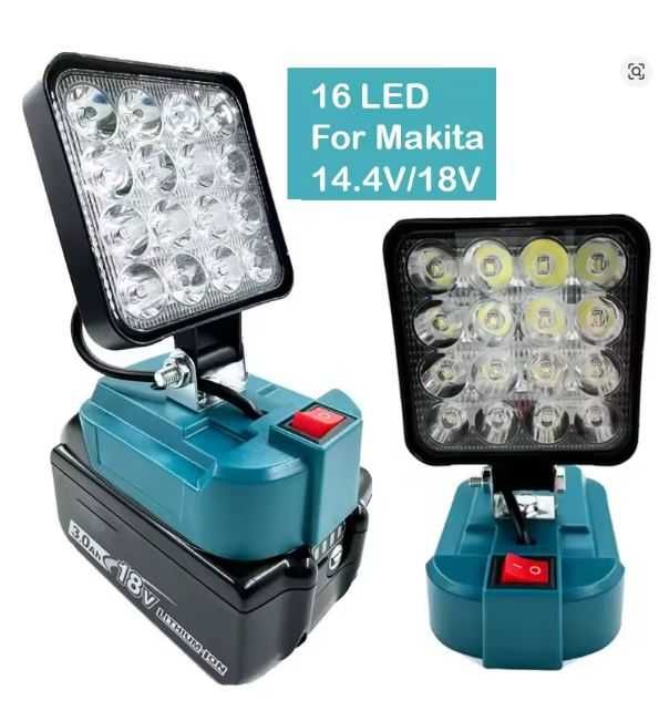 LED Лампа-Прожектор на акумулятор Makita, Revolt, Procraft Grand TexAc
