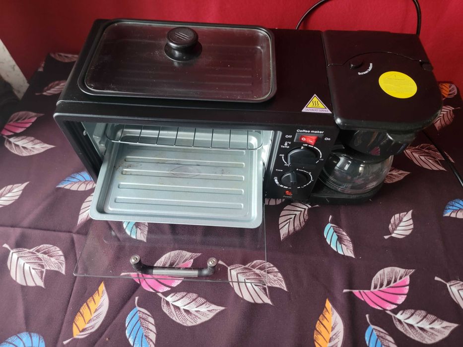 Багатофункціональна станція 3-в-1  (духовка + кавоварка + сковорідка)