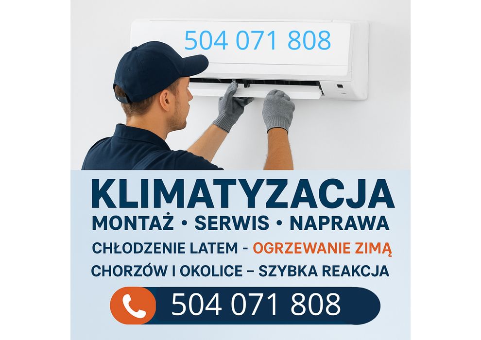 Montaż i serwis klimatyzacji, grzewanie zimą, zadzwoń!