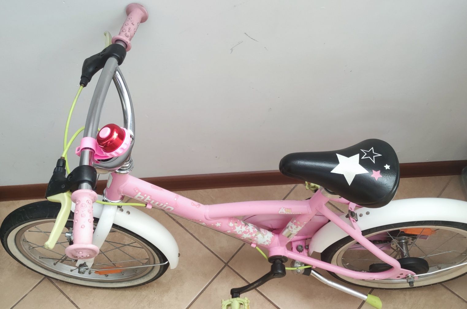 Rower Btwin Princess 16" + kask różowy