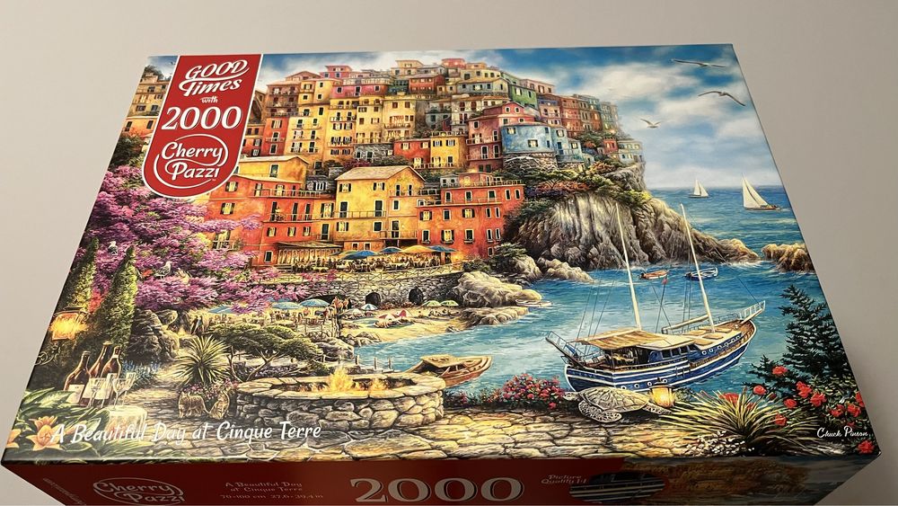 Puzzle 2000 el, "A beautiful day at Cinque Terre", Cherry Pazzi
