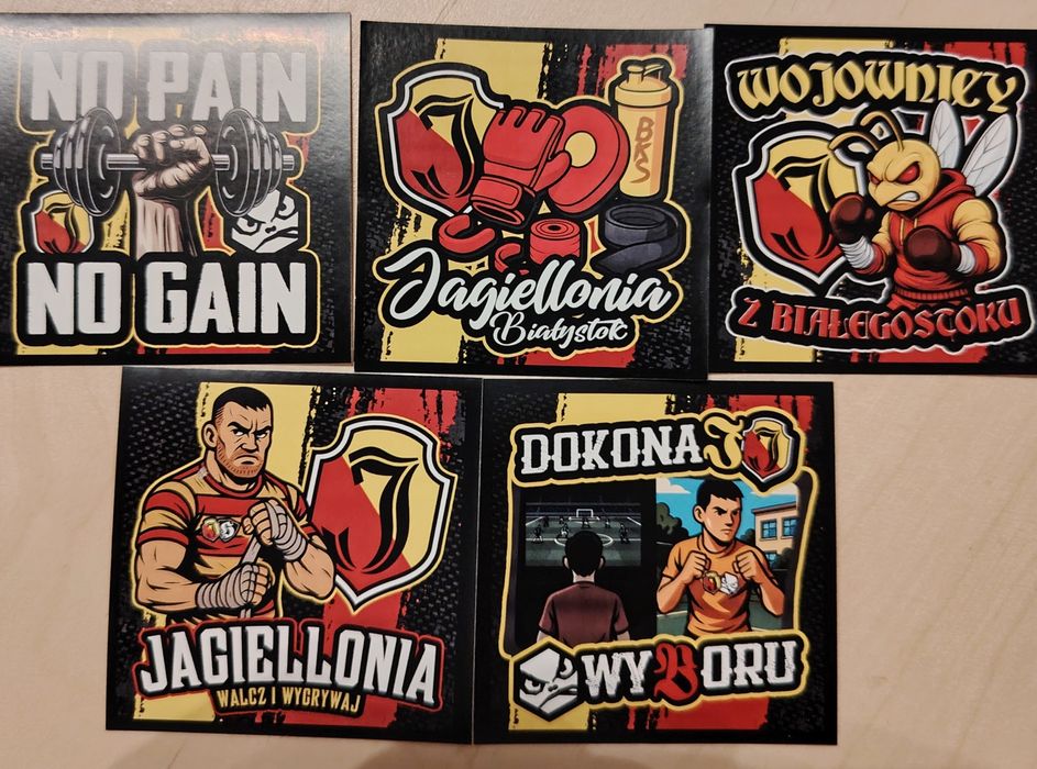 Vlepy wlepy naklejki Jagiellonia Białystok