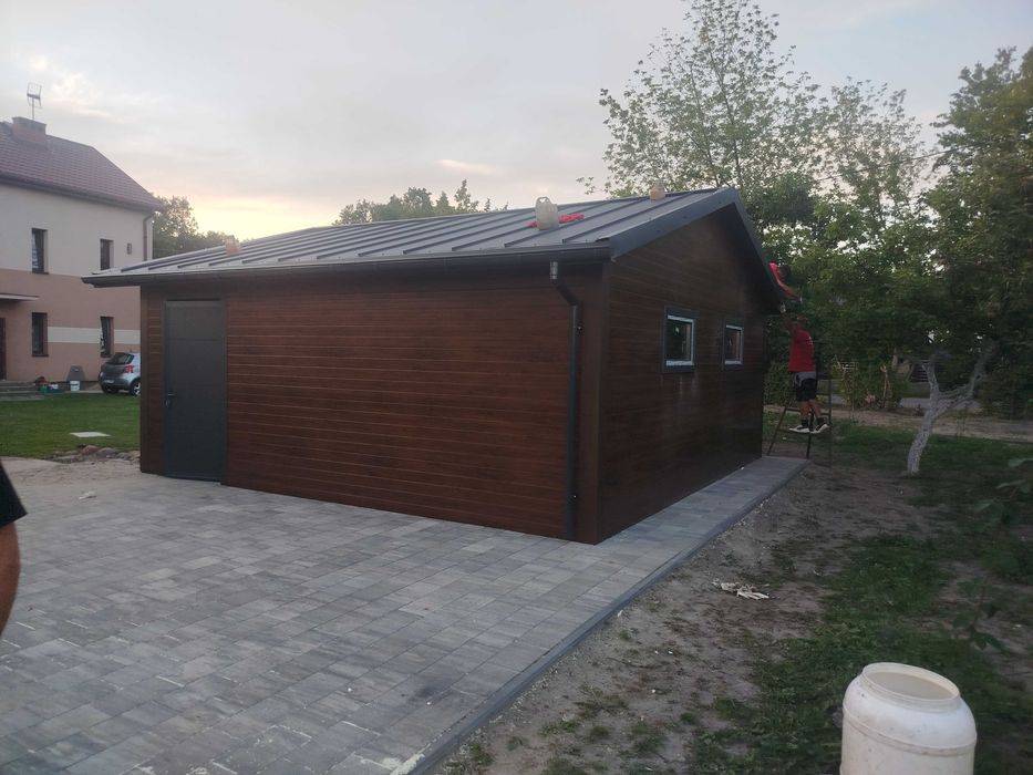 Garaż ocieplany płyta Polieratanowa