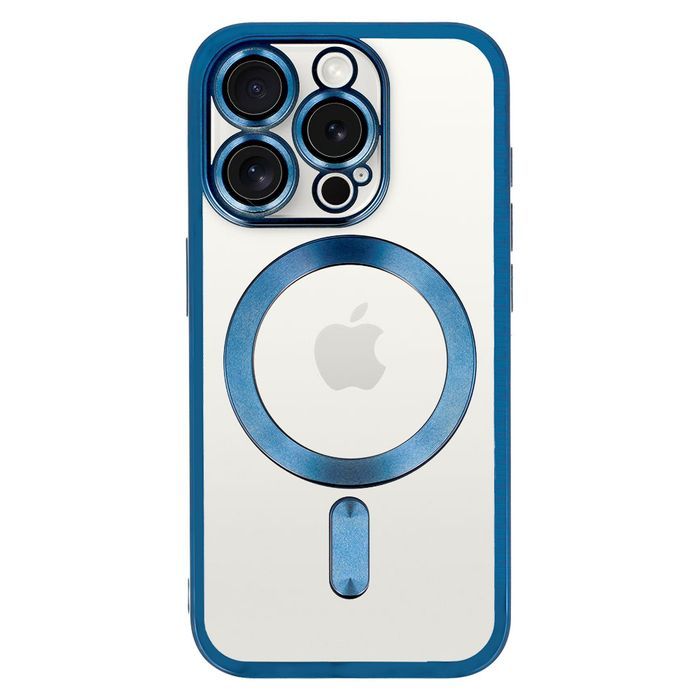 Metallic Magsafe Case Do Iphone 15 Plus Niebieski