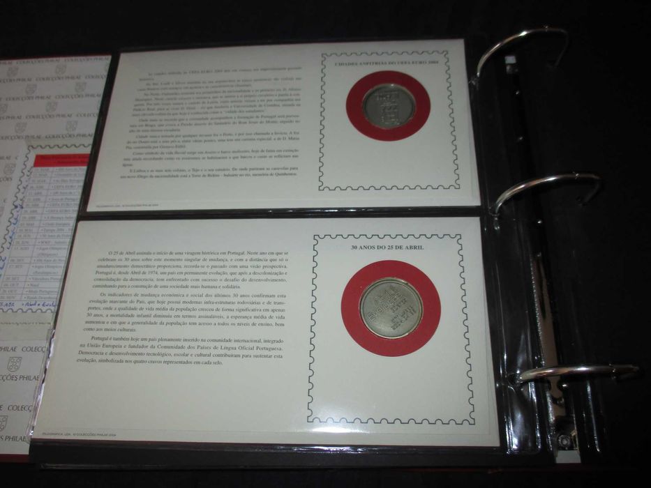 Colecção Sobrescrito-Medalha de 1º Dia 2001 a 2004 Philae Completo