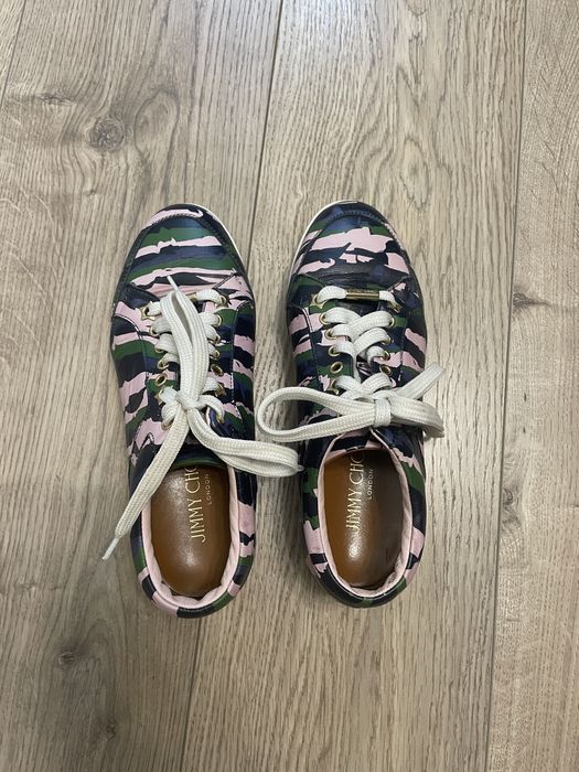 Кеди шкіряні різнокольорові Jimmy Choo
