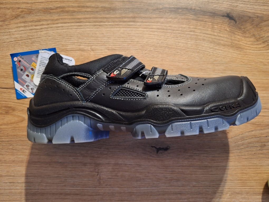 Buty robocze, sandały z noskiem antyprzebiciowym cofra