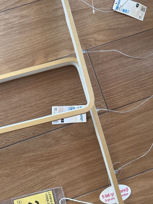 Lampa wiszaca 2 szt led Anaya zloty mat