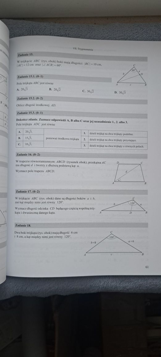 Zbiór zadań maturalnych Matematyka zakres podstawowy. Matura Matematyk