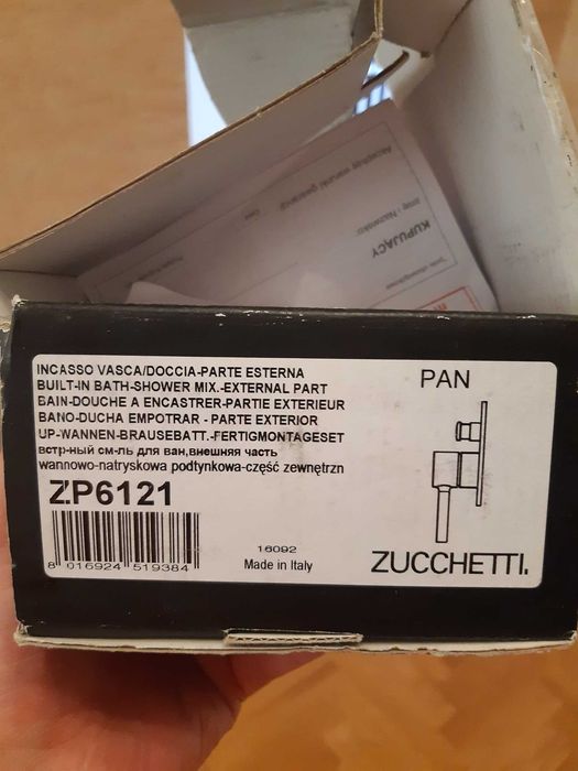 Bateria Zucchetti Pan ZP6121.W1 - Baterie Wannowe