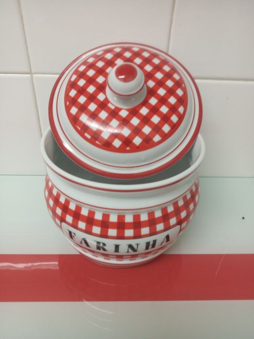 4 POTES de Porcelana