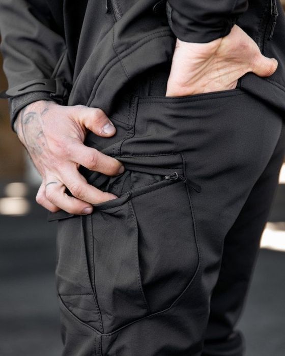 Темно-сірі Softshell міські тактичні штани MAXIMUS  darck grey