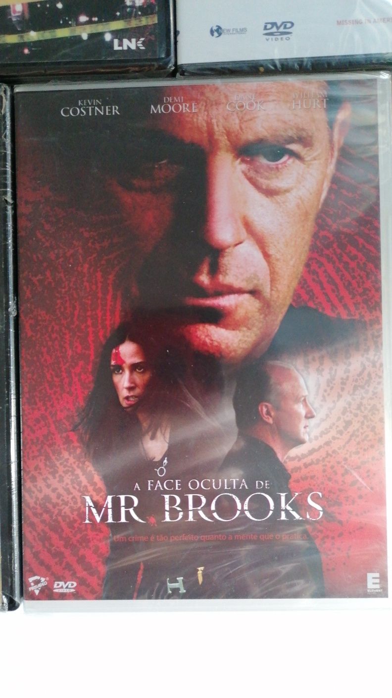 6 dvds, Mr. Brooks, 21 Gramas, Os Sonhadores, Desaparecido na América