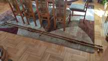 Karnisz drewniany podwójny 300cm fi 29mm