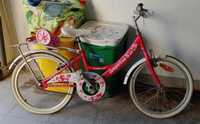 Bicicleta menina Flores 20"