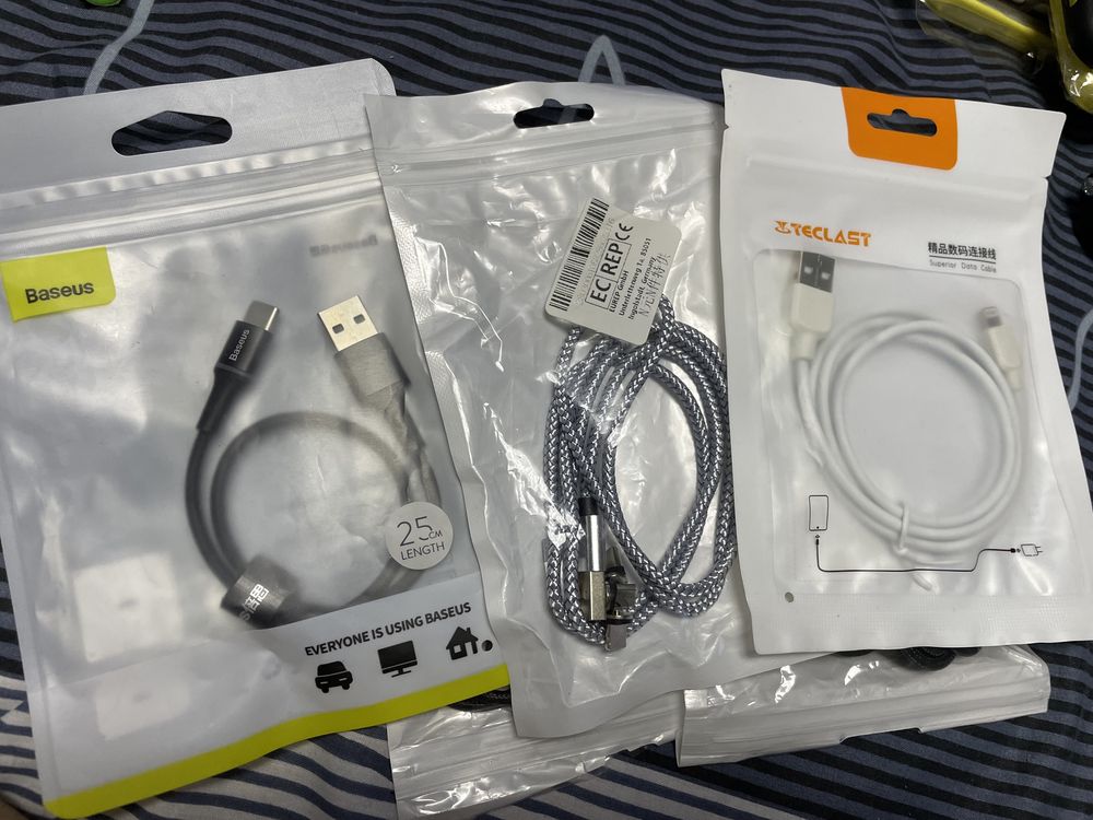Зарядка 3 в 1 micro usb iphone type-c кабель шнур