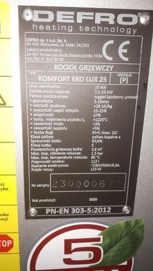 Kocioł DEFRO Komfort Eko Lux na eko-groszek 25kW