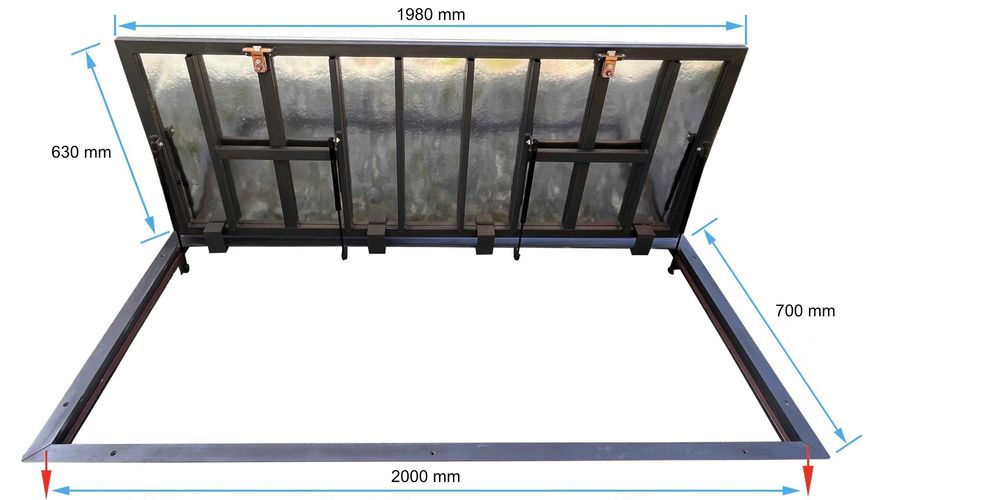 Właz do Piwnicy 70x200cm THERMO MAX 3 Podłogowy Rewizyjny
