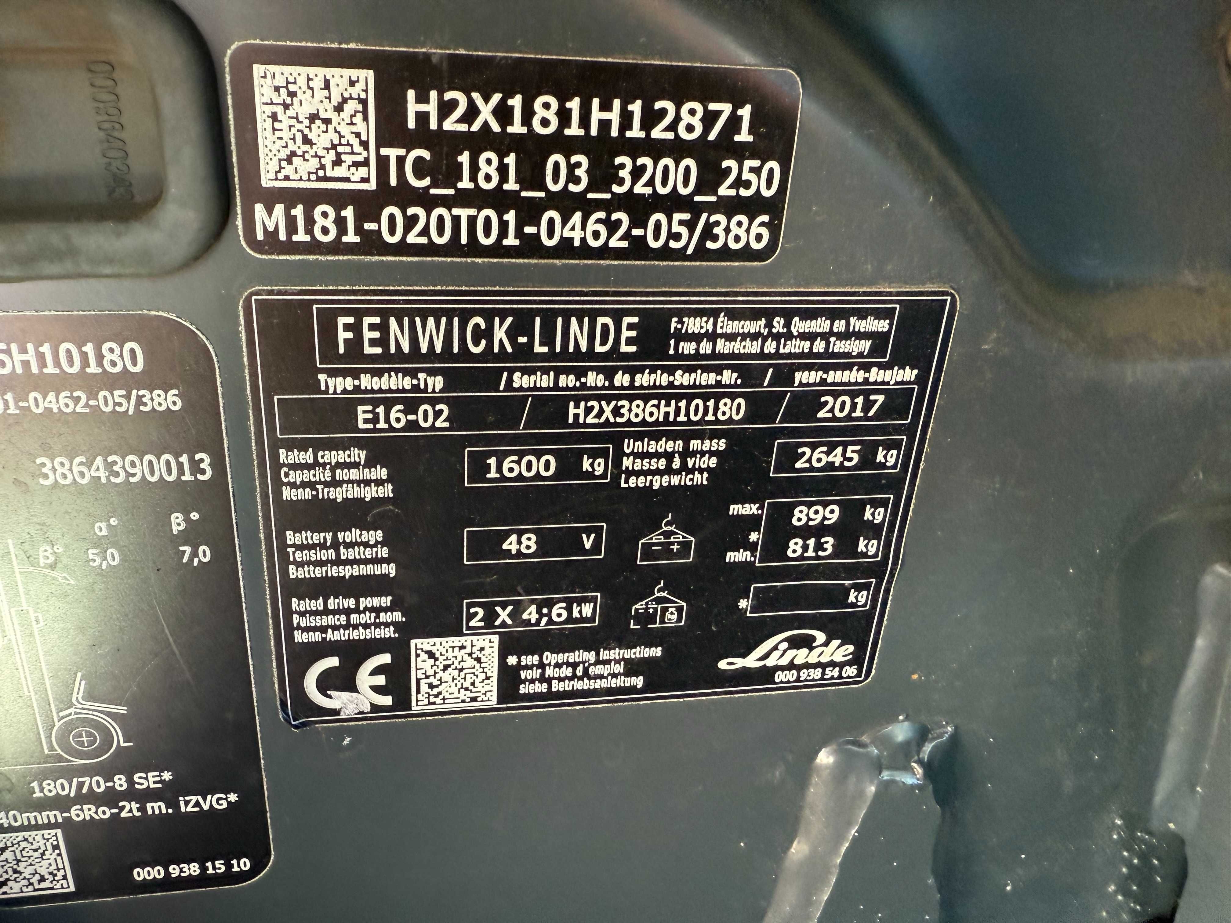 Навантажувач вилковий Linde E16-02 Вагонник
