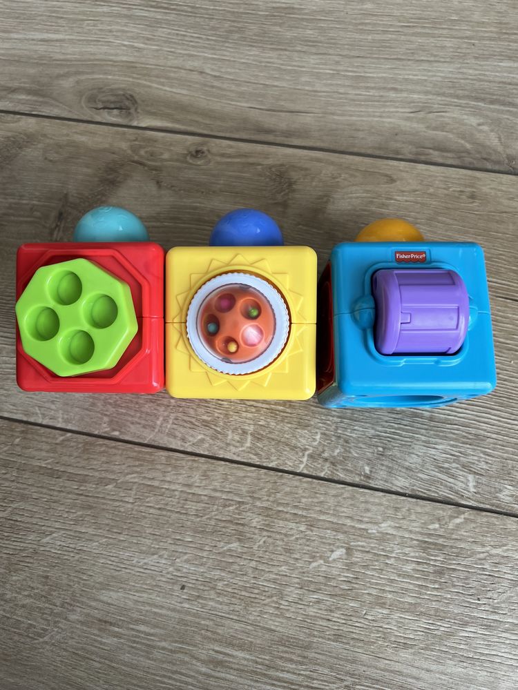 Рухливі розвиваючі кубики Fisher-Price, развивающие движующиеся кубики