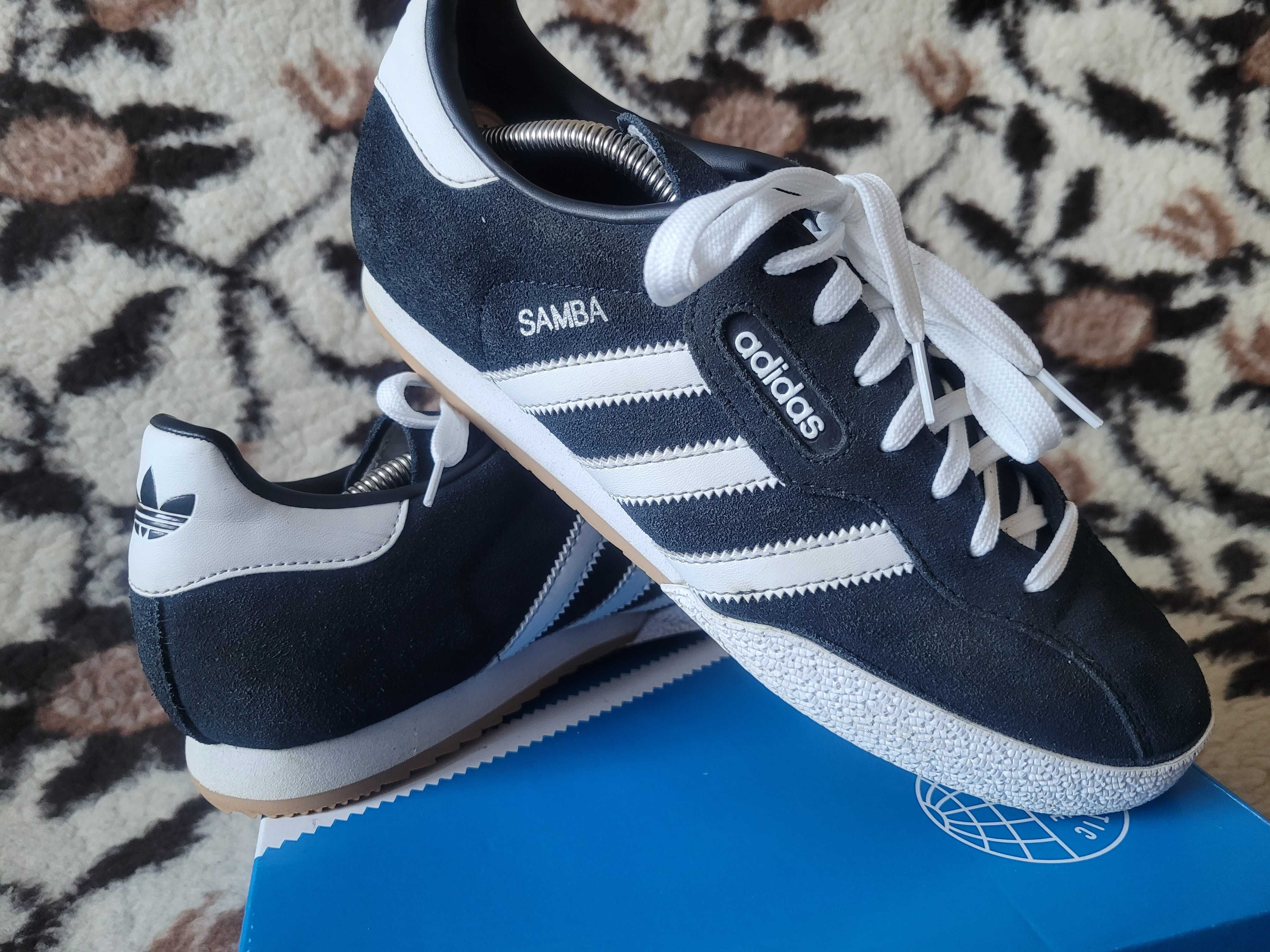 Mega trampki sport Adidas Originals Samba Super Suede wkł.26,5cm skóra