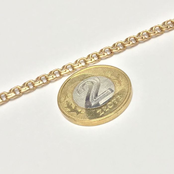 Złoty ŁAŃCUSZEK męski 14K piękny GARIBALDI 55cm