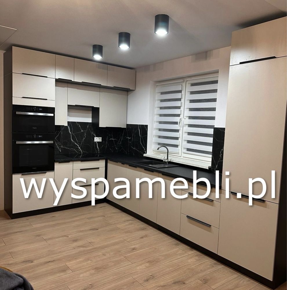 NOWA kuchnia meble kuchenne 355x190cm kaszmir Artisan narożna wymiar