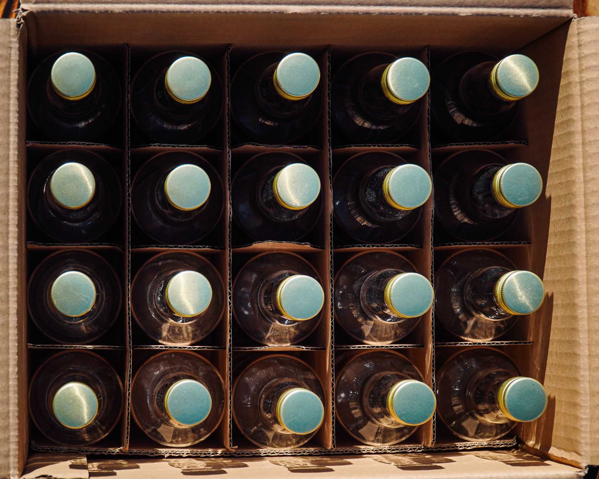 Zestaw Butelka Monopolowa szklana 500 ml 20 sztuk + ZAKRĘTKA