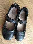 czarne skóra buty baleriny półbuty strój galowy zakończenie roku r. 31