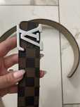 Pasek LV Louis Vouitton skora eko, braz, logowany