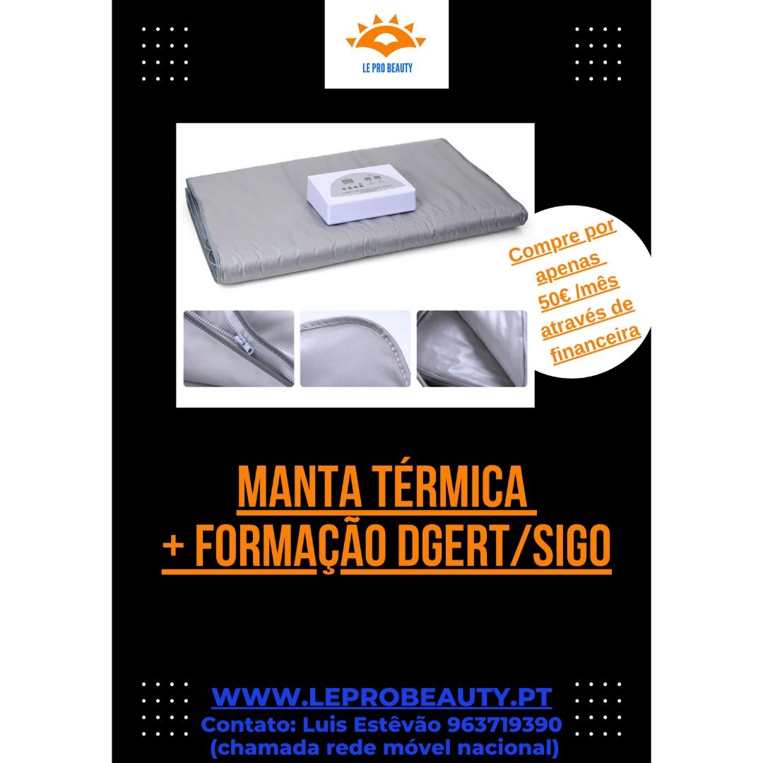 Manta térmica / sudação profissional + Curso DGERT