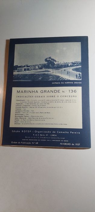 Marinha Grande - Roteiro ROTEP | Incluí Mapa Desdobrável