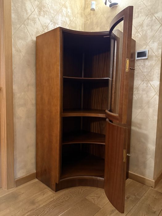 Narożna Witryna w stylu Vinatge z drewna