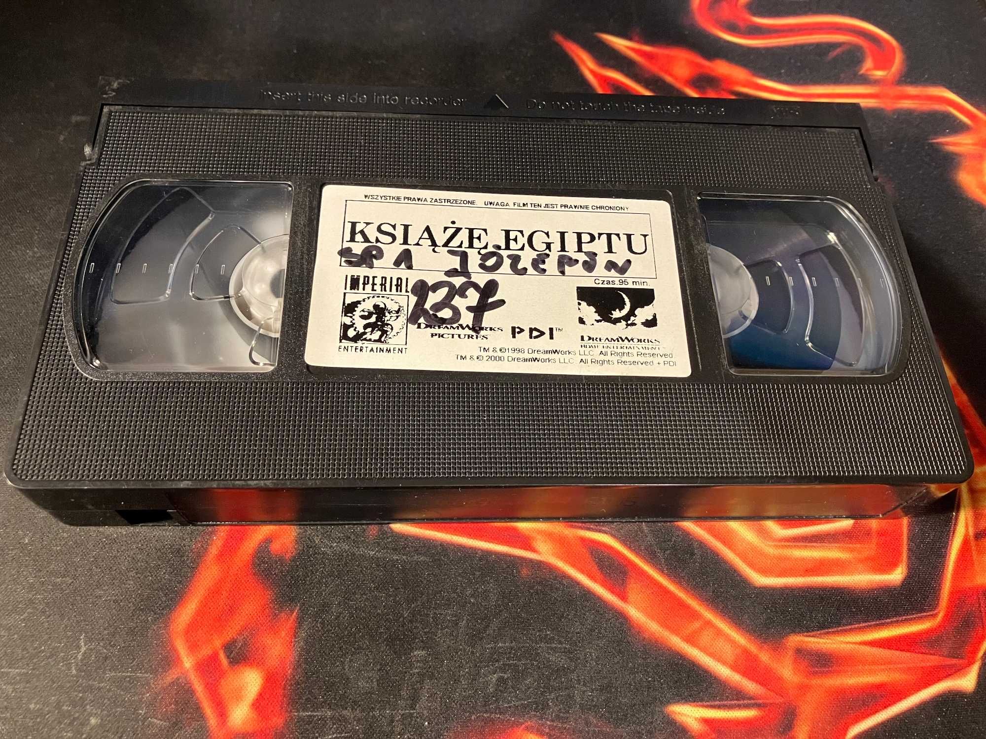 Kaseta VHS Film animowany - Książe Egiptu