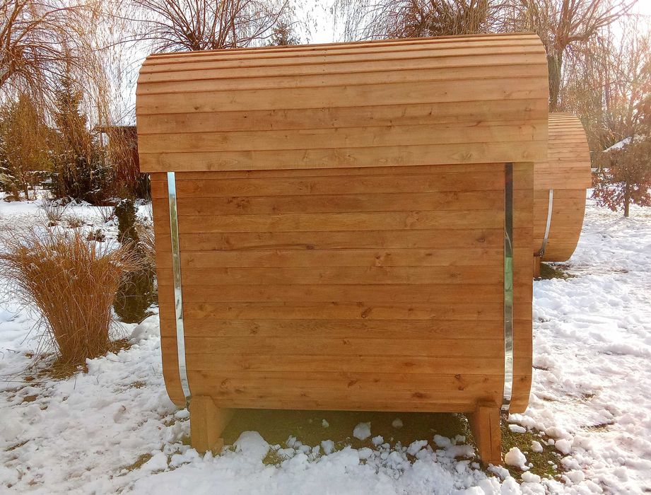 Sauna Quadro z Drewna Olchowego – 215 × 215 × 200 cm