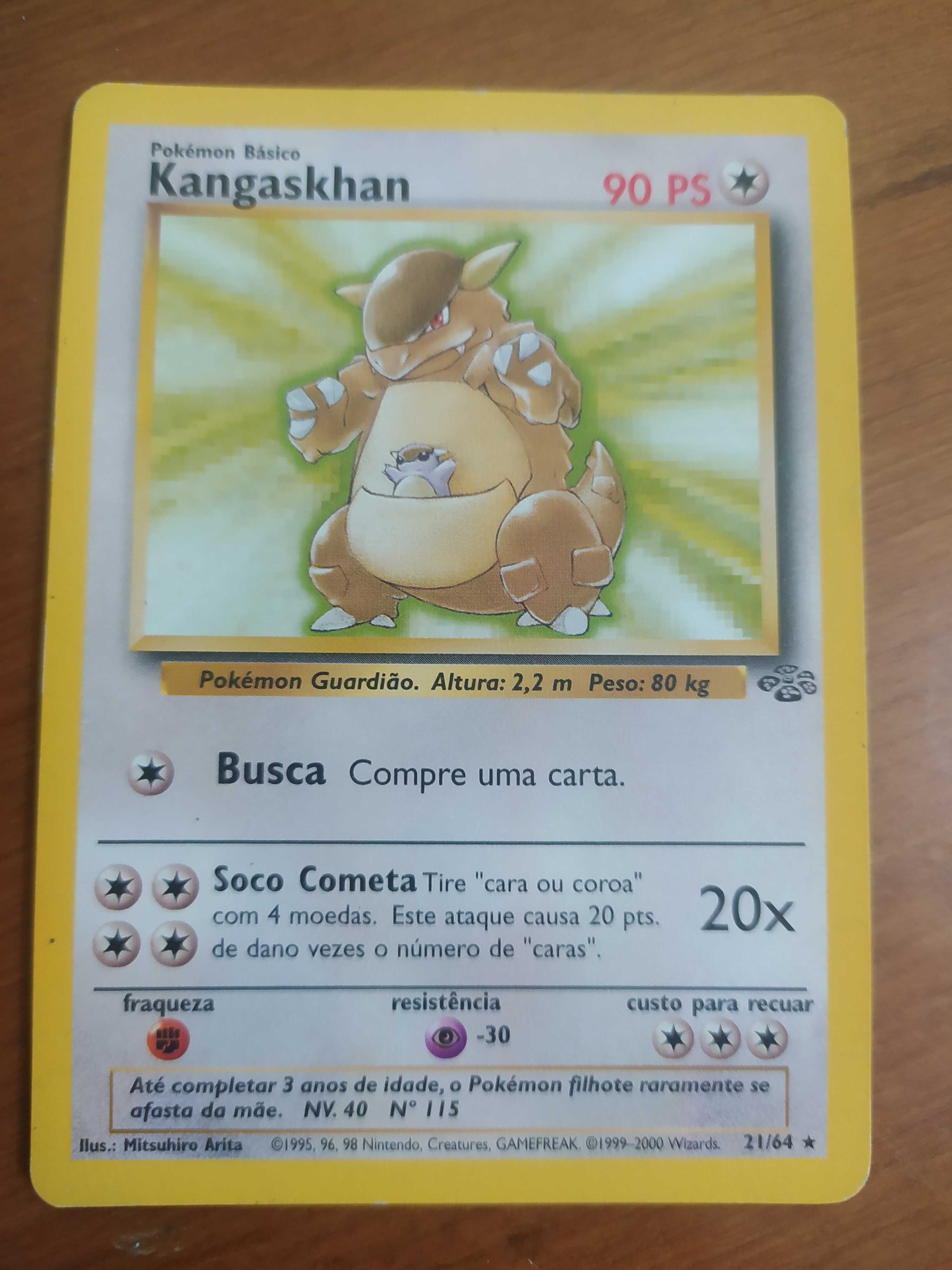 Cartas pokemon raras - Snorlax e Kangaskan