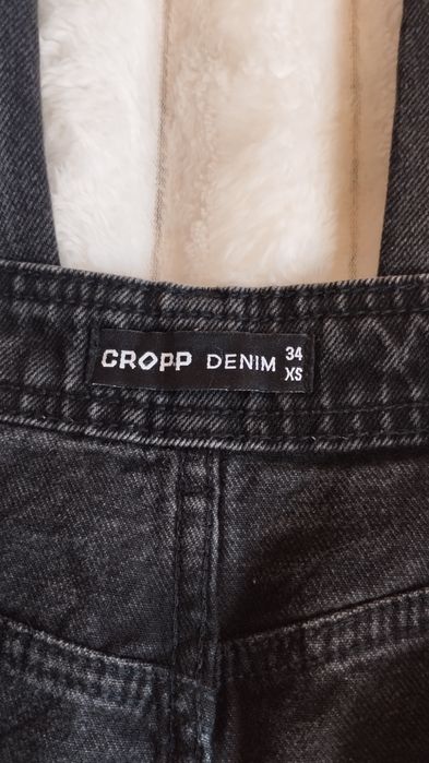 Хіт Ціна! Стильні Чорні Джинси-Карго Cropp Denim (Розмір XS/34)