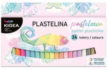 Plastelina 24 kolory pastelowe KIDEA. Derform. Nowy Produkt