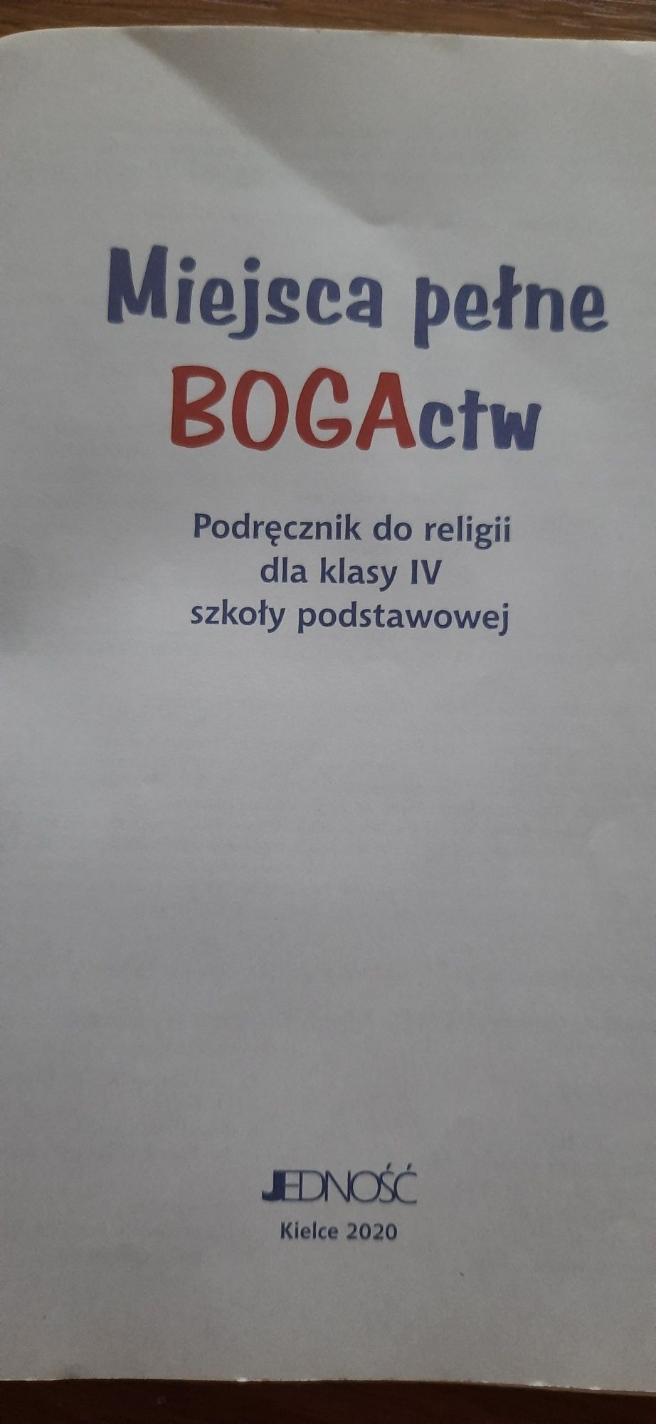 Podręcznik do 4klasy religii