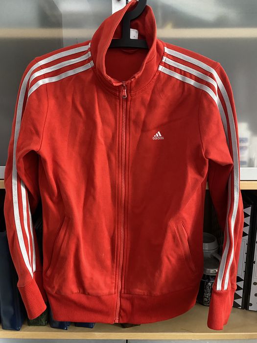 Bluza dresowa rozpinana oldskool Originals Adidas (czerwona) XS