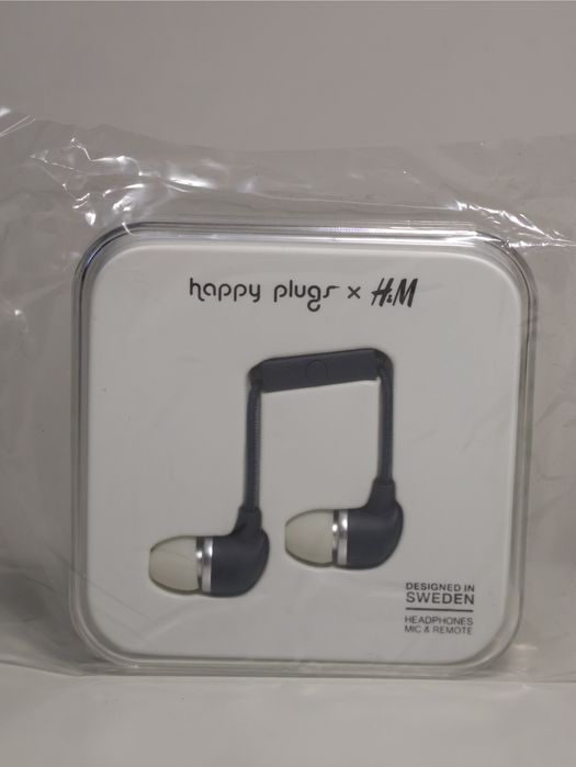Nauszniki przewodowe Happy Plugs x H&M